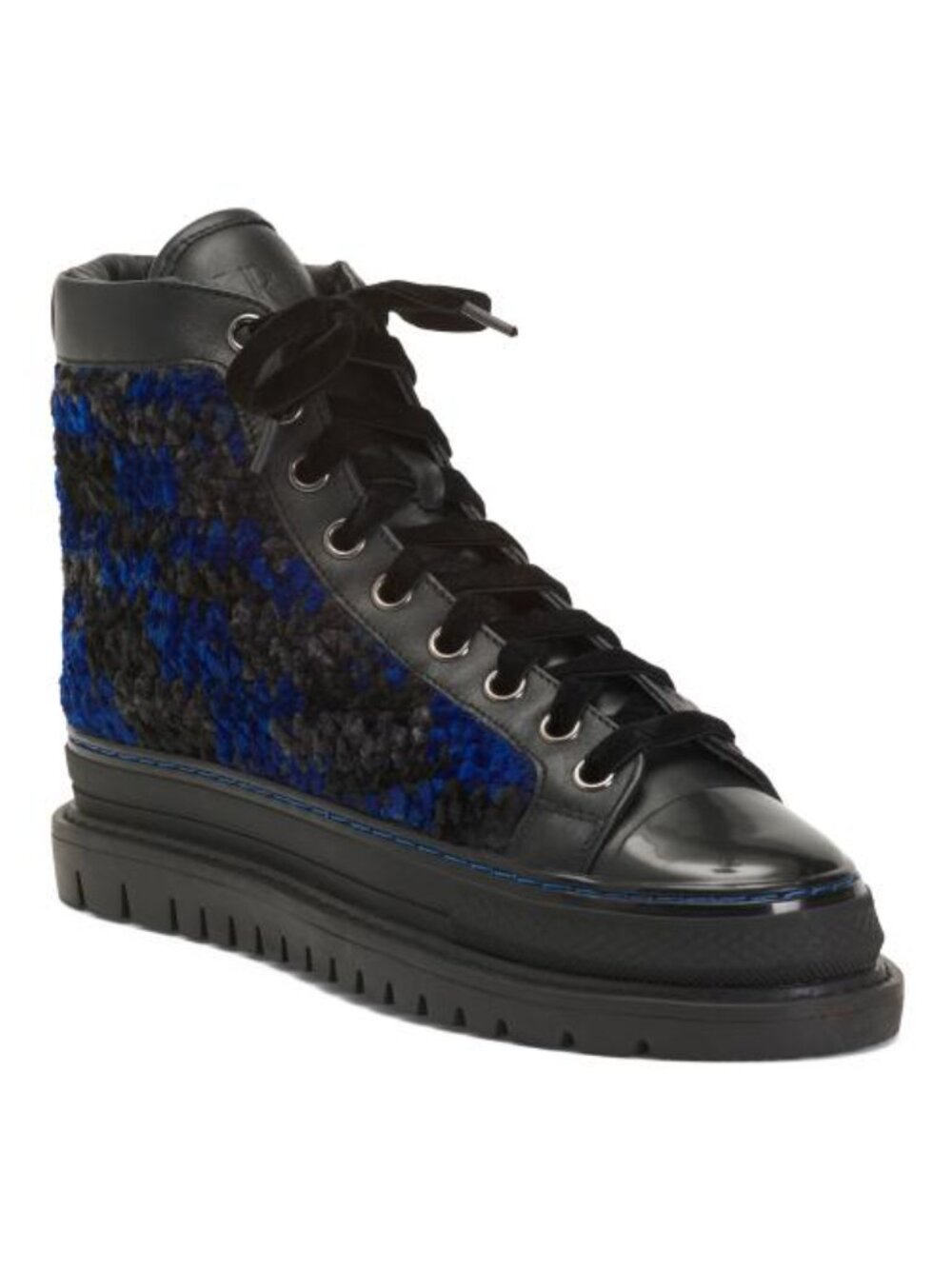 KROJAY Wide Lace Up Booties
